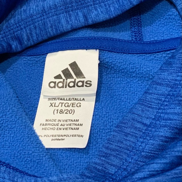Adidas Boys Hoodie Size 18/20 - Picture 2 of 2
